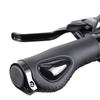 Bike Handle Grips 22x130mm Dead Fly Bike Grips Non-Slip PVC Microfiber Silicone Leather Ergonomic Hand-Sewn Double Lock-on Handlebar Lever for MTB,Road Bike (Black) view 3