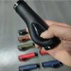 Bike Handle Grips 22x130mm Dead Fly Bike Grips Non-Slip PVC Microfiber Silicone Leather Ergonomic Hand-Sewn Double Lock-on Handlebar Lever for MTB,Road Bike (Black) view 4