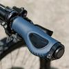 Bike Handle Grips 22x130mm Dead Fly Bike Grips Non-Slip PVC Microfiber Silicone Leather Ergonomic Hand-Sewn Double Lock-on Handlebar Lever for MTB,Road Bike (Blue) view 4