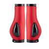 Bike Handle Grips 22x130mm Dead Fly Bike Grips Non-Slip PVC Microfiber Silicone Leather Ergonomic Hand-Sewn Double Lock-on Handlebar Lever for MTB,Road Bike (Red) view 1