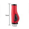 Bike Handle Grips 22x130mm Dead Fly Bike Grips Non-Slip PVC Microfiber Silicone Leather Ergonomic Hand-Sewn Double Lock-on Handlebar Lever for MTB,Road Bike (Red) view 3