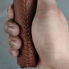 Bike Handle Grips 22x130mm Dead Fly Bike Grips Non-Slip PVC Microfiber Silicone Leather Ergonomic Hand-Sewn Double Lock-on Handlebar Lever for MTB,Road Bike (Brown) view 4