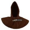 Gambeson Hoodie Gambeson Cotton Hood With Coller SCA Costume Armor Medieval Cotton Hood With Coller SCA Larp by ITS Medieval (Standard Size, Brown), IM-0539 view 1