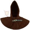 Gambeson Hoodie Gambeson Cotton Hood With Coller SCA Costume Armor Medieval Cotton Hood With Coller SCA Larp by ITS Medieval (Standard Size, Brown), IM-0539 view 2