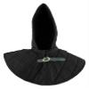 Gambeson Hoodie Gambeson Cotton Hood With Coller SCA Costume Armor Medieval Cotton Hood With Coller SCA Larp by ITS Medieval (Standard Size, Black) IM-0539 view 1
