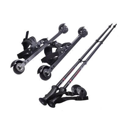 NBSMN Roller Dryland Dry Skiing Cross-Country Skis Sports Balance Training Board Easy to Put On and Take Off Roller Shoes Freestyle Traditional Land Skiing Kit Outdoor Lei L