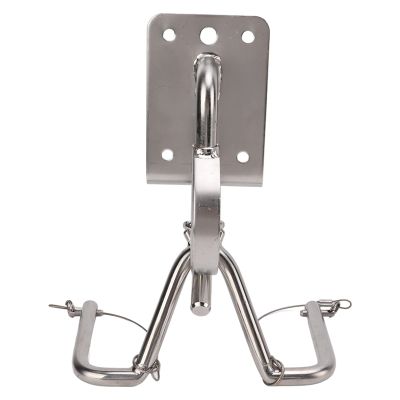 EVGATSAUTO Boat Snap Davit, 304 Stainless Steel Quick Boat Snap Davits Marine Hardware for Dinghy Instant Lock System