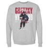 500 LEVEL Wayne Gretzky Sweatshirt (Crew Sweatshirt, XX-Large, Heather Gray) - Wayne Gretzky Bold WHT view 1