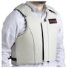 HILASON Safety Bull Riding Vest Protective Leather White | Equestrian Unisex Rodeo Men & Women view 1