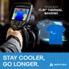Arctic Cool Mens Crew Neck Instant Cooling Moisture Wicking Performance UPF 50+ Short Sleeve Shirt | Lightweight Breathable Tshirt for Running, Workout, Exercise, Fishing, Coastal Blue Fusion, XL view 4
