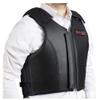 HILASON Safety Bull Riding Vest Protective Leather Black | Equestrian Unisex Rodeo Men & Women view 1