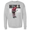 500 LEVEL Bobby Hull Sweatshirt (Crew Sweatshirt, XX-Large, Heather Gray) - Bobby Hull Chicago Bold WHT view 1
