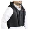 HILASON Safety Tall Collar Bull Riding Vest Protective Leather Black |Equestrian |Unisex |Rodeo view 1