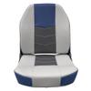 Wise 3340-1789 Quantum Series Fold Down Fishing Boat Seat, Mariner Blue/Charcoal/Marble Grey view 2