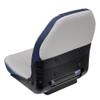 Wise 3340-1789 Quantum Series Fold Down Fishing Boat Seat, Mariner Blue/Charcoal/Marble Grey view 4