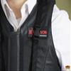 HILASON Safety Tall Collar Bull Riding Vest Protective Leather Black |Equestrian Protective Vest |Unisex Vest |Rodeo Vest view 4