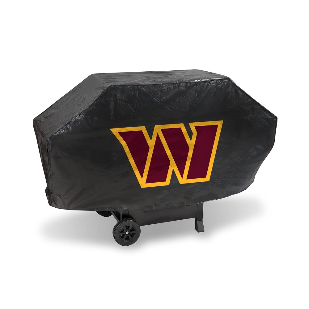 NFL Rico Industries Washington Commanders Deluxe Grill Cover Deluxe Vinyl Grill Cover - 68" Wide/Heavy Duty/Velcro Staps