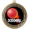 2.75" Dodgeball Medal Awards, Gold Vega Dodgeball Team Trophy Awards Includes Free Neck Ribbon 50 Pack Prime view 2