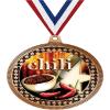 2.75" Chili Pot Medal Awards, Bronze Vega Chili Pot Team Trophy Awards Includes Free Neck Ribbon 100 Pack Prime view 1