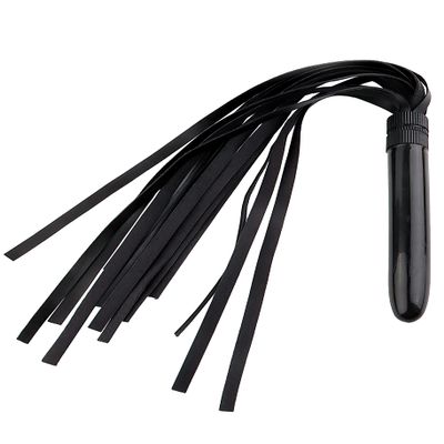 Horse Crop Leather 11.8'' Whip Leather, Riding for Horses, Couples, Black