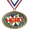 2.75" Hero with Stars Medal Awards, Gold Vega Hero with Stars Team Trophy Awards Includes Free Neck Ribbon 100 Pack Prime view 1