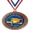 2.75" Valedictorian Medal Awards, Bronze Vega Valedictorian Team Trophy Awards Includes Free Neck Ribbon 50 Pack Prime view 1
