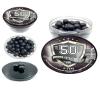 Rubber-Steel Balls 100 x Premium Quality Hard Mix Rubber Steel Balls 2.7 Grams Heavy Reusable Projectiles Paintballs Reballs Powerballs for Training Home Defense Pistols in 50 Caliber (S-Type) view 1