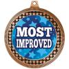 2.75" Most Improved Bronze Vega Medal Award, Team Trophy Award with Free Neck Ribbon 100 Pack Prime view 2