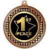 2.75" 1st Place with Star Medal Awards, Bronze Vega 1st Place with Star Team Trophy Awards Includes Free Neck Ribbon 100 Pack Prime view 2