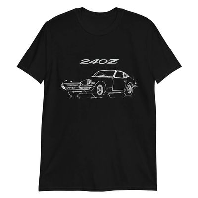 1971 Datsun 240z JDM Vintage Collector Car Short-Sleeve Unisex T-Shirt Black