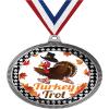 2.75" Turkey Trot Medal Awards, Silver Vega Turkey Trot Team Trophy Awards Includes Free Neck Ribbon 20 Pack Prime view 1