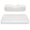 Seat Cover Replacement for Club Car Precedent Golf Cart - Front Bench Seat - Premium Marine Vinyl - 5 Panel Stitching - Staple On Installation - Two-Tone Golf Cart Seat Covers (White) view 1