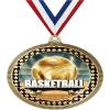 2.75" Basketball Titan Series Medal Awards, Gold Vega Basketball Titan Series Team Trophy Awards Includes Free Neck Ribbon 100 Pack Prime view 1