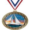 2.75" Sailboat Medal Awards, Gold Vega Sailboat Team Trophy Awards Includes Free Neck Ribbon 50 Pack Prime view 1