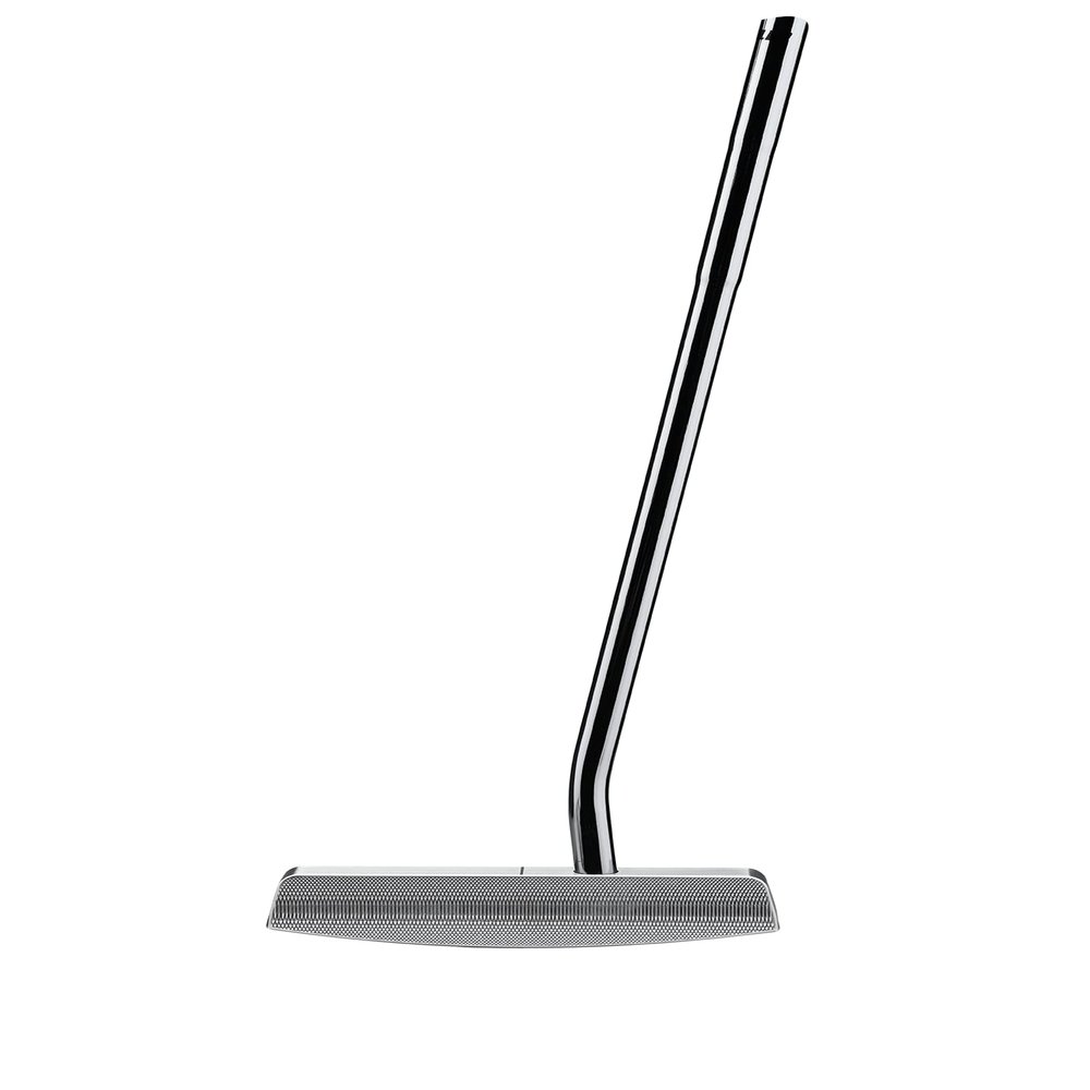 Bell N-360 No-Offset Single Bend CNC Milled Upright Lie Toe Balance Golf Putter (75 Degree Lie) + Tacki-Mac Black Jumbo Grip | Made in USA (Left, 34)