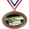 2.75" Dominoes Medal Awards, Bronze Vega Dominoes Team Trophy Awards Includes Free Neck Ribbon 50 Pack Prime view 1