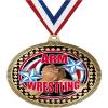 2.75" Arm Wrestling Medal Awards, Gold Vega Arm Wrestling Team Trophy Awards Includes Free Neck Ribbon 50 Pack Prime view 1