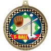 2.75" T Ball Medal Awards, Gold Vega T Ball Team Trophy Awards Includes Free Neck Ribbon 50 Pack Prime view 2