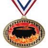 2.75" Flaming Hot Chili Pot Medal Awards, Gold Vega Flaming Hot Chili Pot Team Trophy Awards Includes Free Neck Ribbon 100 Pack Prime view 1