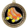 2.75" Roller Skate Award Medals, Gold Vega Roller Skate Team Trophy Awards Includes Free Neck Ribbon 50 Pack view 2