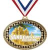 2.75" Sandcastle Building Medal Awards, Gold Vega Sandcastle Building Team Trophy Awards Includes Free Neck Ribbon 50 Pack Prime view 1