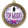 2.75" Beauty Top Model Medal Awards, Gold Vega Beauty Top Model Team Trophy Awards Includes Free Neck Ribbon 50 Pack Prime view 2