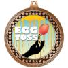 2.75" Egg Toss Medal Awards, Bronze Vega Egg Toss Team Trophy Awards Includes Free Neck Ribbon 50 Pack Prime view 2