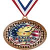 2.75" Field Day Medal Awards, Bronze Vega Field Day Team Trophy Awards Includes Free Neck Ribbon 10 Pack Prime view 1
