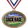 2.75" Sack Race Medal Awards, Gold Vega Sack Race Team Trophy Awards Includes Free Neck Ribbon 10 Pack Prime view 1