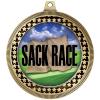 2.75" Sack Race Medal Awards, Gold Vega Sack Race Team Trophy Awards Includes Free Neck Ribbon 10 Pack Prime view 2