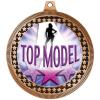 2.75" Beauty Top Model Medal Awards, Bronze Vega Beauty Top Model Team Trophy Awards Includes Free Neck Ribbon 50 Pack Prime view 2