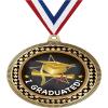 2.75" I Graduated Medal Awards, Gold Vega I Graduated Team Trophy Awards Includes Free Neck Ribbon 100 Pack Prime view 1