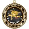 2.75" I Graduated Medal Awards, Gold Vega I Graduated Team Trophy Awards Includes Free Neck Ribbon 100 Pack Prime view 2
