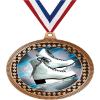 2.75" Ice Skating Medal Awards, Bronze Vega Ice Skating Team Trophy Awards Includes Free Neck Ribbon 50 Pack Prime view 1
